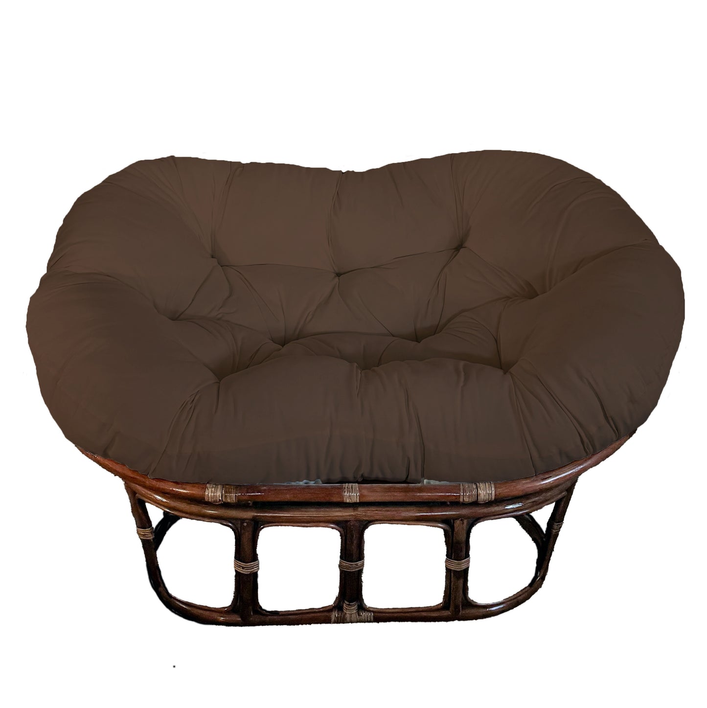 Double Papasan Chair frame with DELUXE cushion - Microsuede Fabric