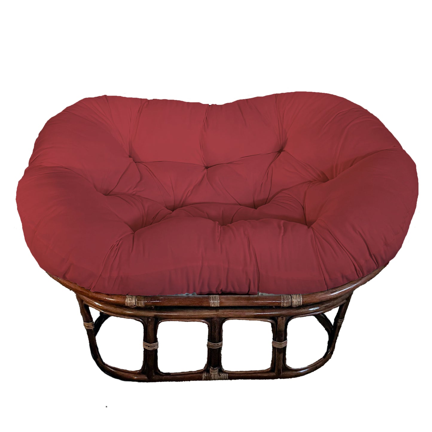 Double Papasan Chair frame with DELUXE cushion - Microsuede Fabric