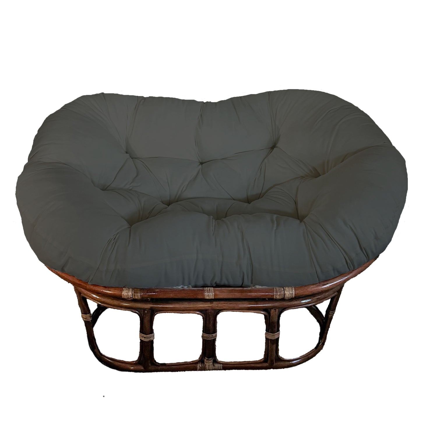 Double Papasan Chair frame with DELUXE cushion - Microsuede Fabric