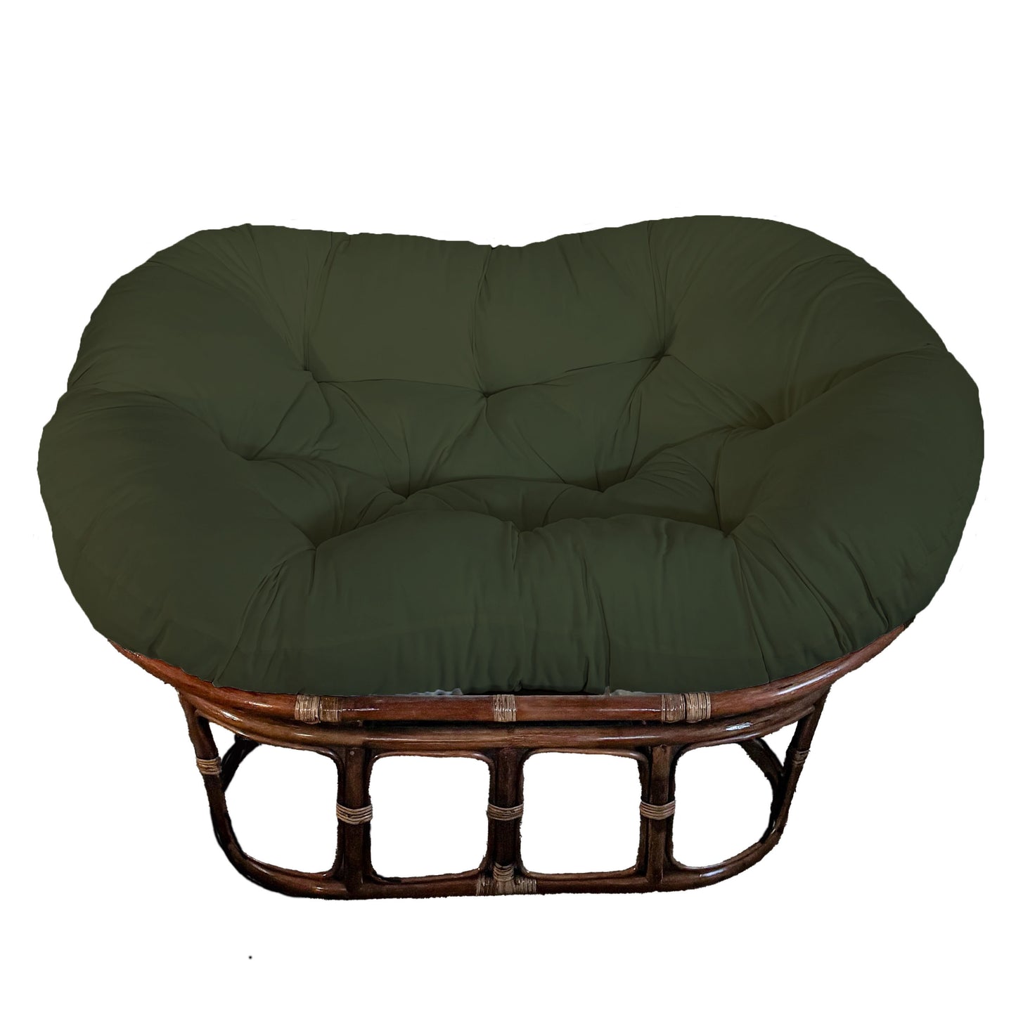 Double Papasan Chair frame with DELUXE cushion - Microsuede Fabric