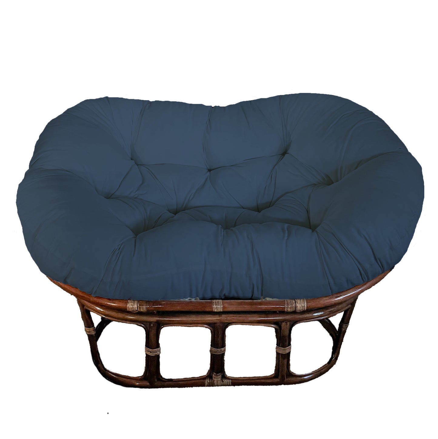 Double Papasan Chair frame with DELUXE cushion - Microsuede Fabric