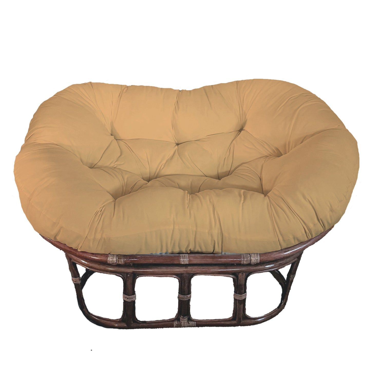 Double Papasan Chair frame with DELUXE cushion - Microsuede Fabric
