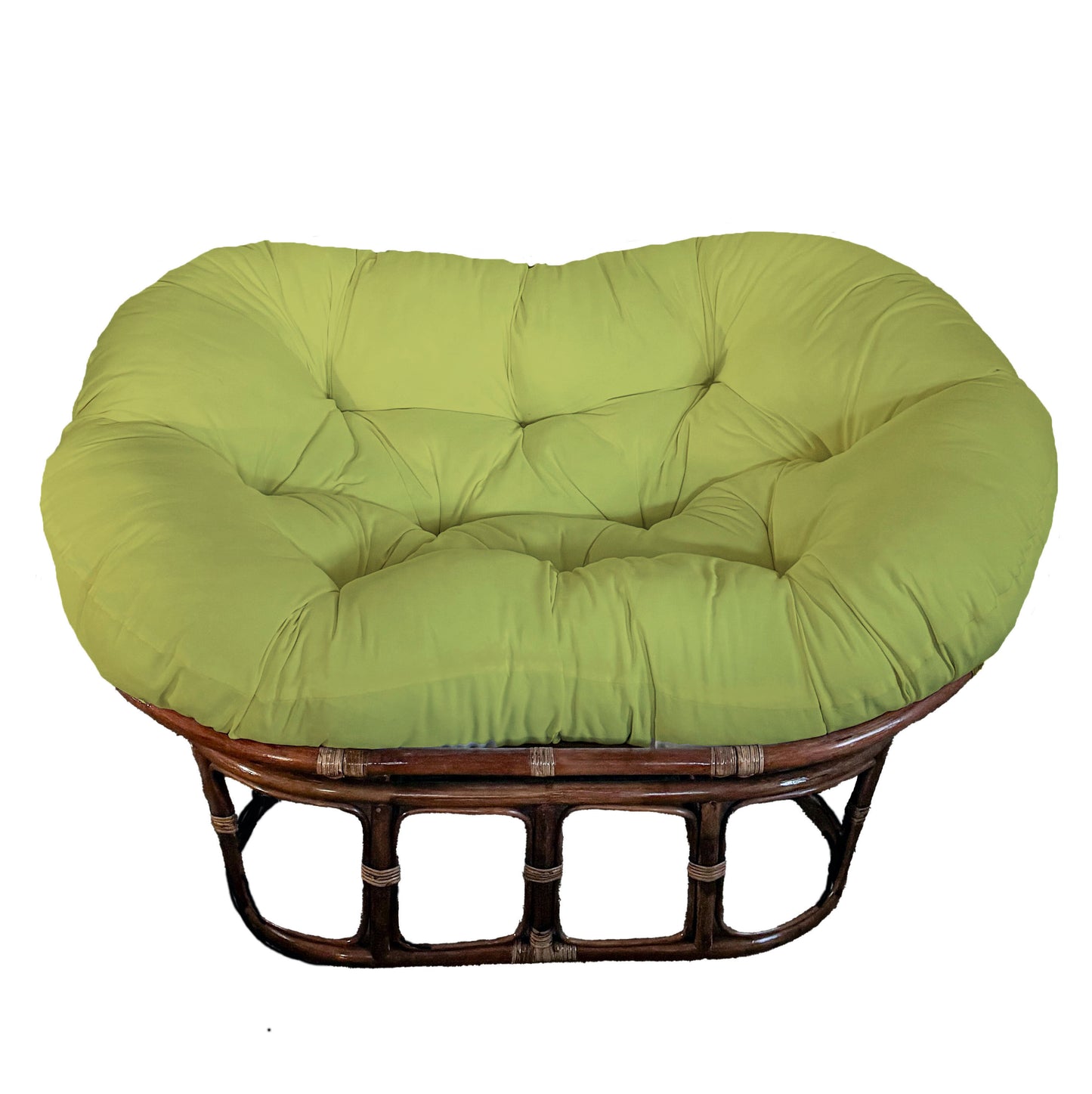 Double Papasan Chair frame with DELUXE cushion - Microsuede Fabric