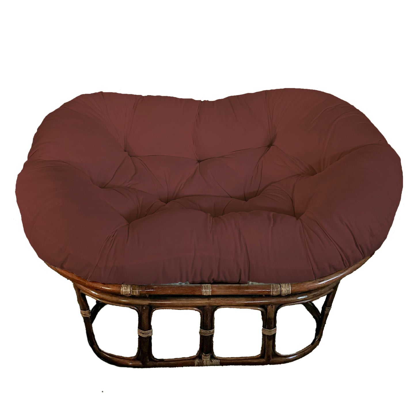 Double Papasan Chair frame with DELUXE cushion - Microsuede Fabric