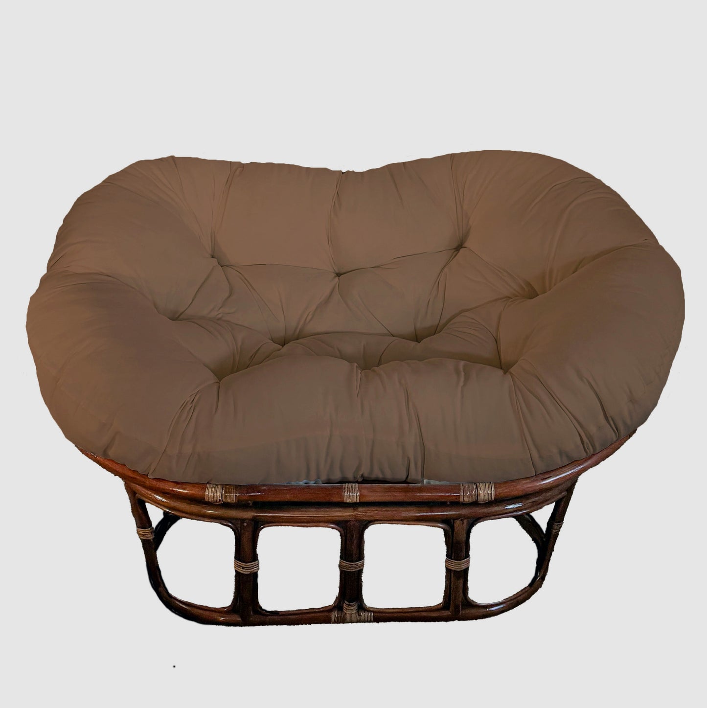 Double Papasan Chair frame with DELUXE cushion - Microsuede Fabric