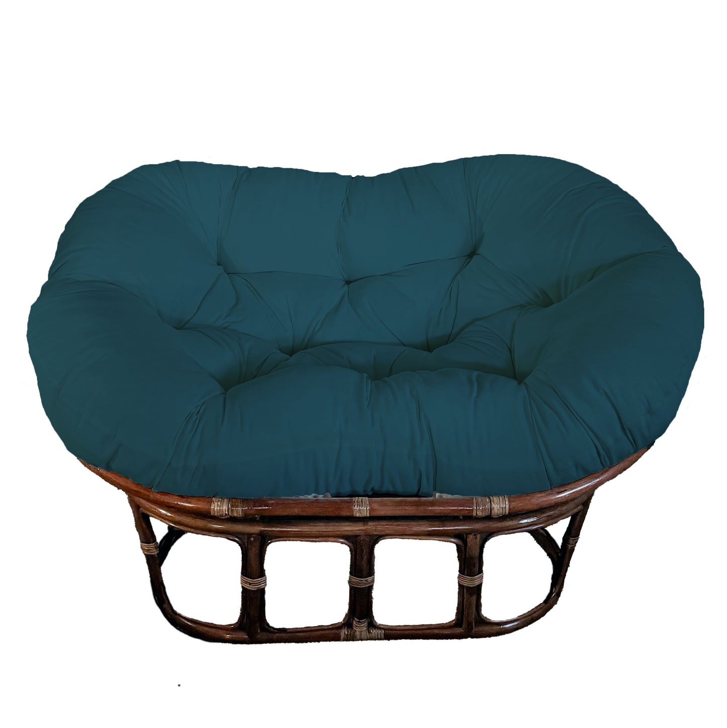 Double Papasan Chair frame with DELUXE cushion - Microsuede Fabric