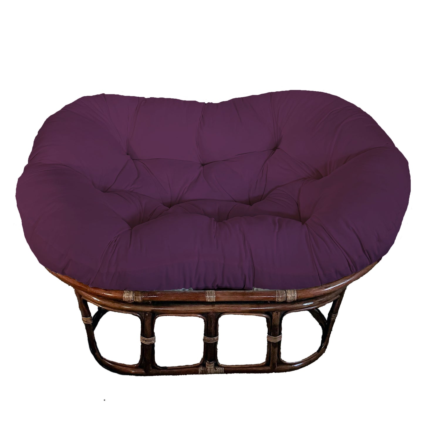Double Papasan Chair frame with DELUXE cushion - Microsuede Fabric