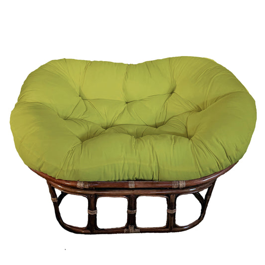 Double Papasan Chair frame with DELUXE cushion - Solid Outdoor Fabric