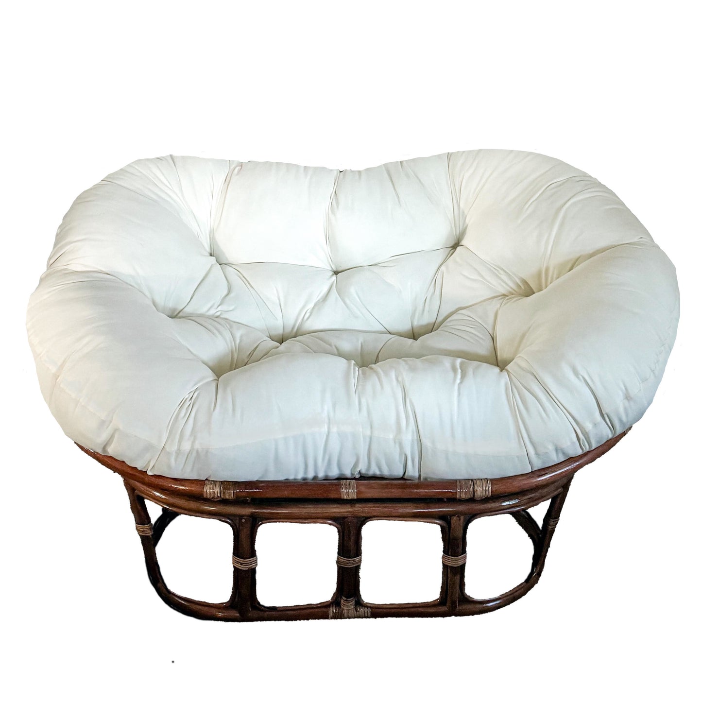 Double Papasan Chair frame with DELUXE cushion - Twill Fabric