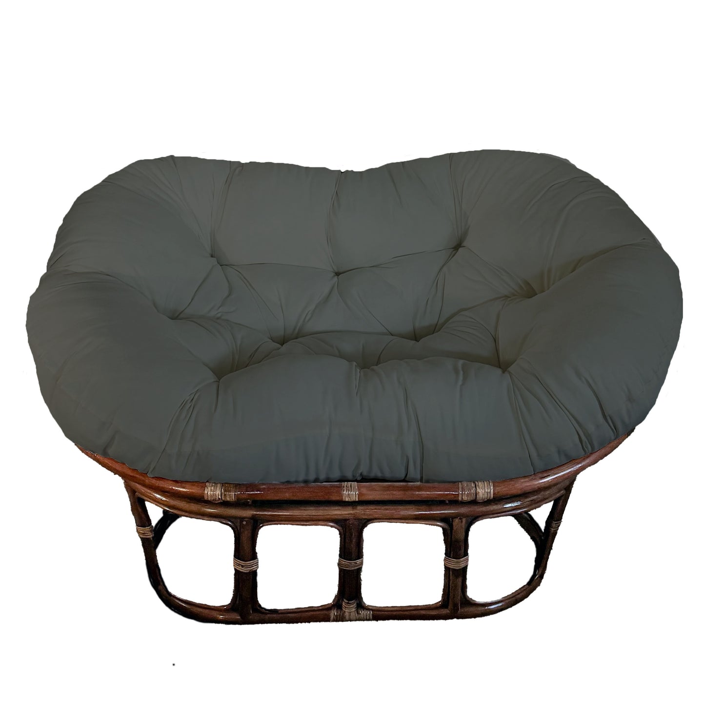 Double Papasan Chair frame with DELUXE cushion - Twill Fabric