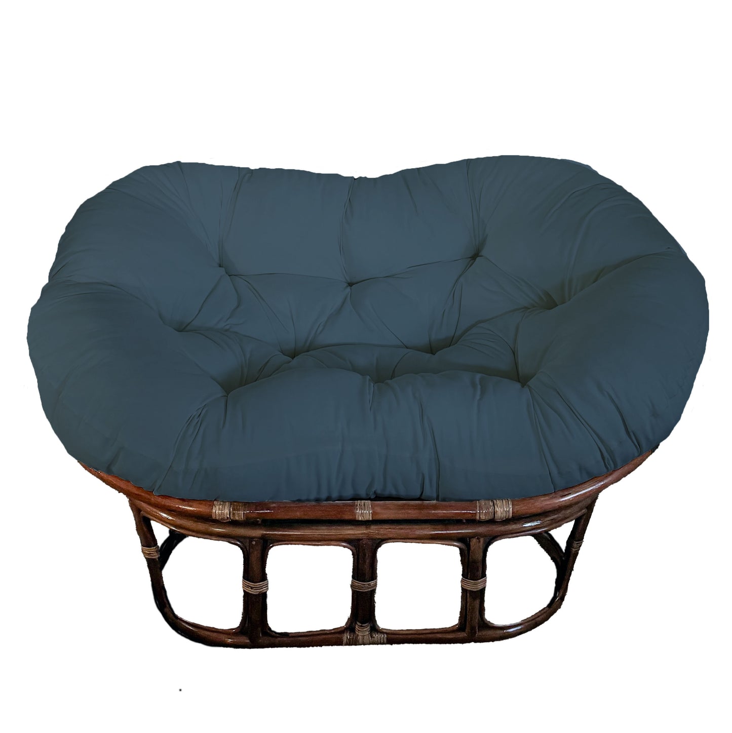 Double Papasan Chair frame with DELUXE cushion - Twill Fabric