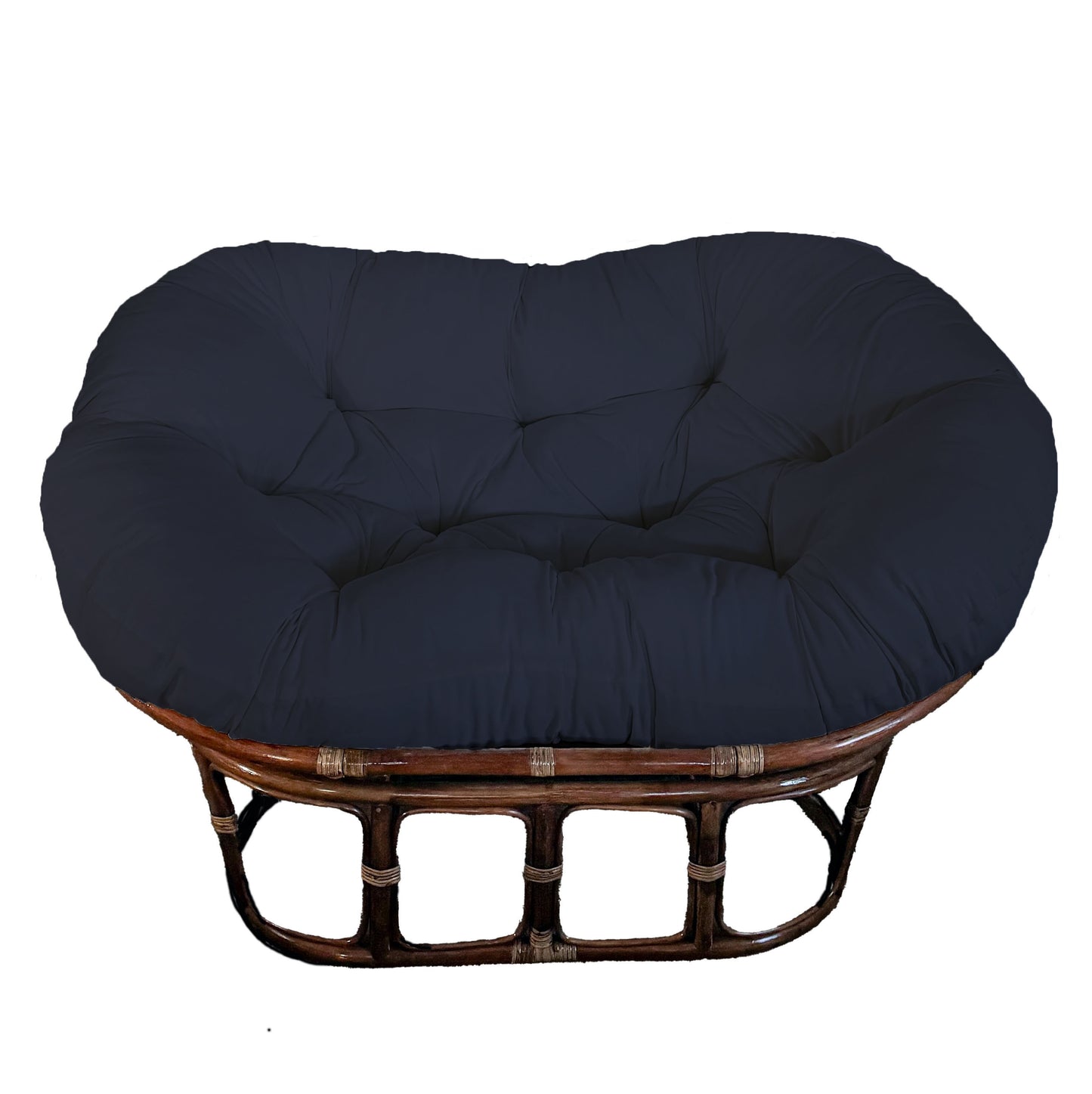 Double Papasan Chair frame with DELUXE cushion - Twill Fabric