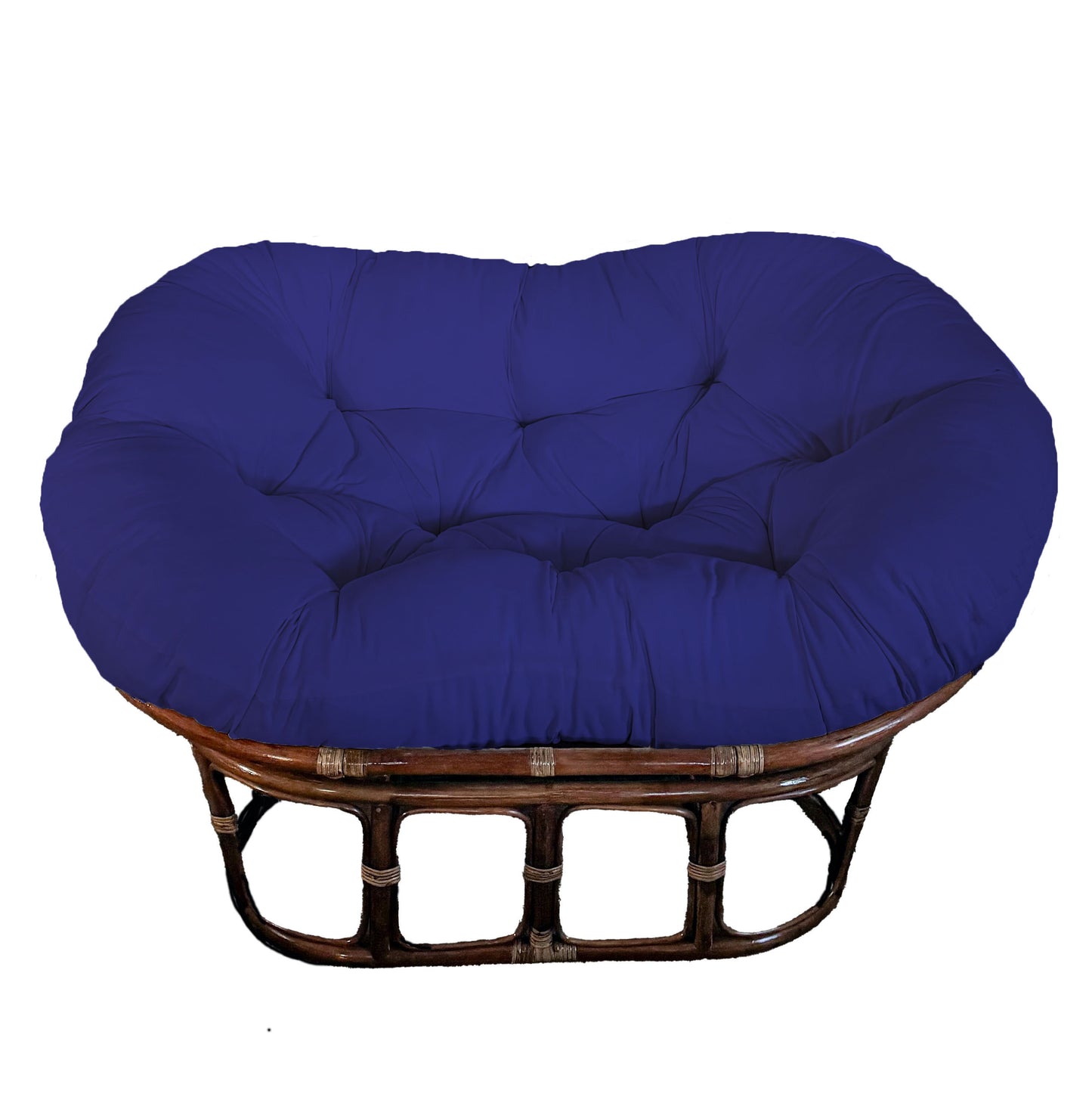 Double Papasan Chair frame with DELUXE cushion - Twill Fabric