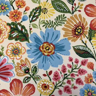 Double Papasan Chair frame with DELUXE cushion - Outdoor Patterned fabric