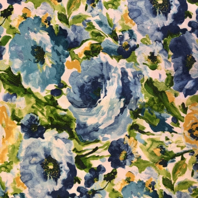 Double Papasan Chair frame with DELUXE cushion - Outdoor Patterned fabric