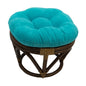 Footstool frame and cushion (Tufted Style) - Microsuede Fabric