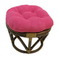 Footstool frame and cushion (Tufted Style) - Microsuede Fabric
