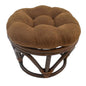 Footstool frame and cushion (Tufted Style) - Microsuede Fabric