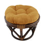 Footstool frame and cushion (Tufted Style) - Microsuede Fabric