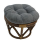 Footstool frame and cushion (Tufted Style) - Microsuede Fabric