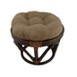 Footstool frame and cushion (Tufted Style) - Microsuede Fabric