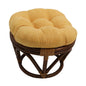 Footstool frame and cushion (Tufted Style) - Microsuede Fabric
