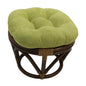 Footstool frame and cushion (Tufted Style) - Microsuede Fabric