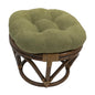 Footstool frame and cushion (Tufted Style) - Microsuede Fabric