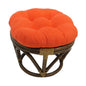 Footstool frame and cushion (Tufted Style) - Microsuede Fabric