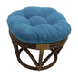 Footstool frame and cushion (Tufted Style) - Microsuede Fabric