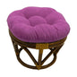Footstool frame and cushion (Tufted Style) - Microsuede Fabric