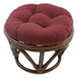 Footstool frame and cushion (Tufted Style) - Twill Fabric
