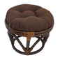 Footstool frame and cushion (Tufted Style) - Twill Fabric