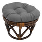 Footstool frame and cushion (Tufted Style) - Twill Fabric