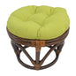Footstool frame and cushion (Tufted Style) - Twill Fabric