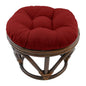 Footstool frame and cushion (Tufted Style) - Twill Fabric