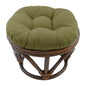 Footstool frame and cushion (Tufted Style) - Twill Fabric