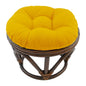 Footstool frame and cushion (Tufted Style) - Twill Fabric