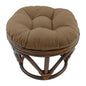 Footstool frame and cushion (Tufted Style) - Twill Fabric