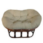 Double Papasan Chair frame with DELUXE cushion - Solid Outdoor Fabric