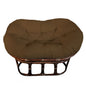 Double Papasan Chair frame with DELUXE cushion - Solid Outdoor Fabric