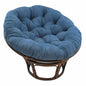 Single Papasan Frame 42″ and cushion - Microsuede Fabric
